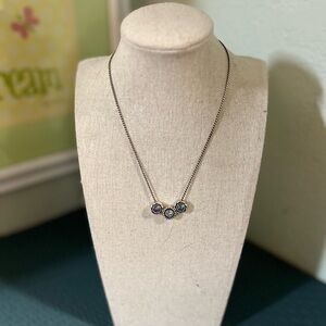 Brighton Silver Necklace with Purple and Blue Accents #BCNK